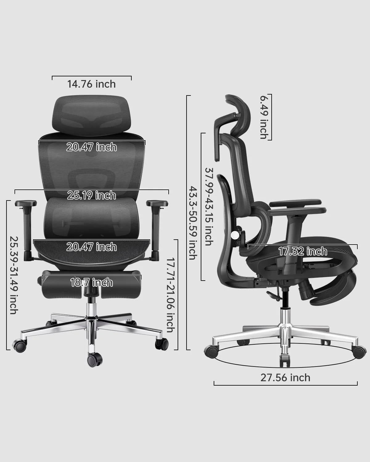 HBADA E2 Ergonomic Office Chair - Image 14