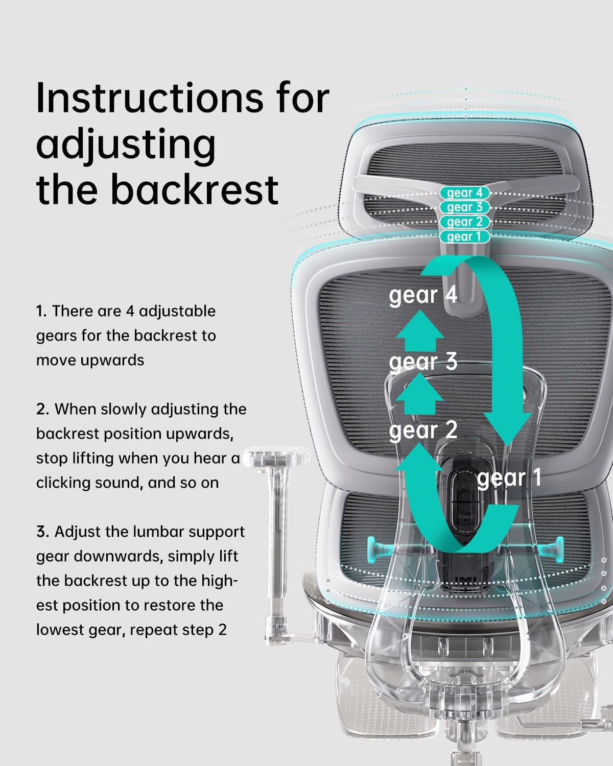 HBADA E2 Ergonomic Office Chair - Image 8