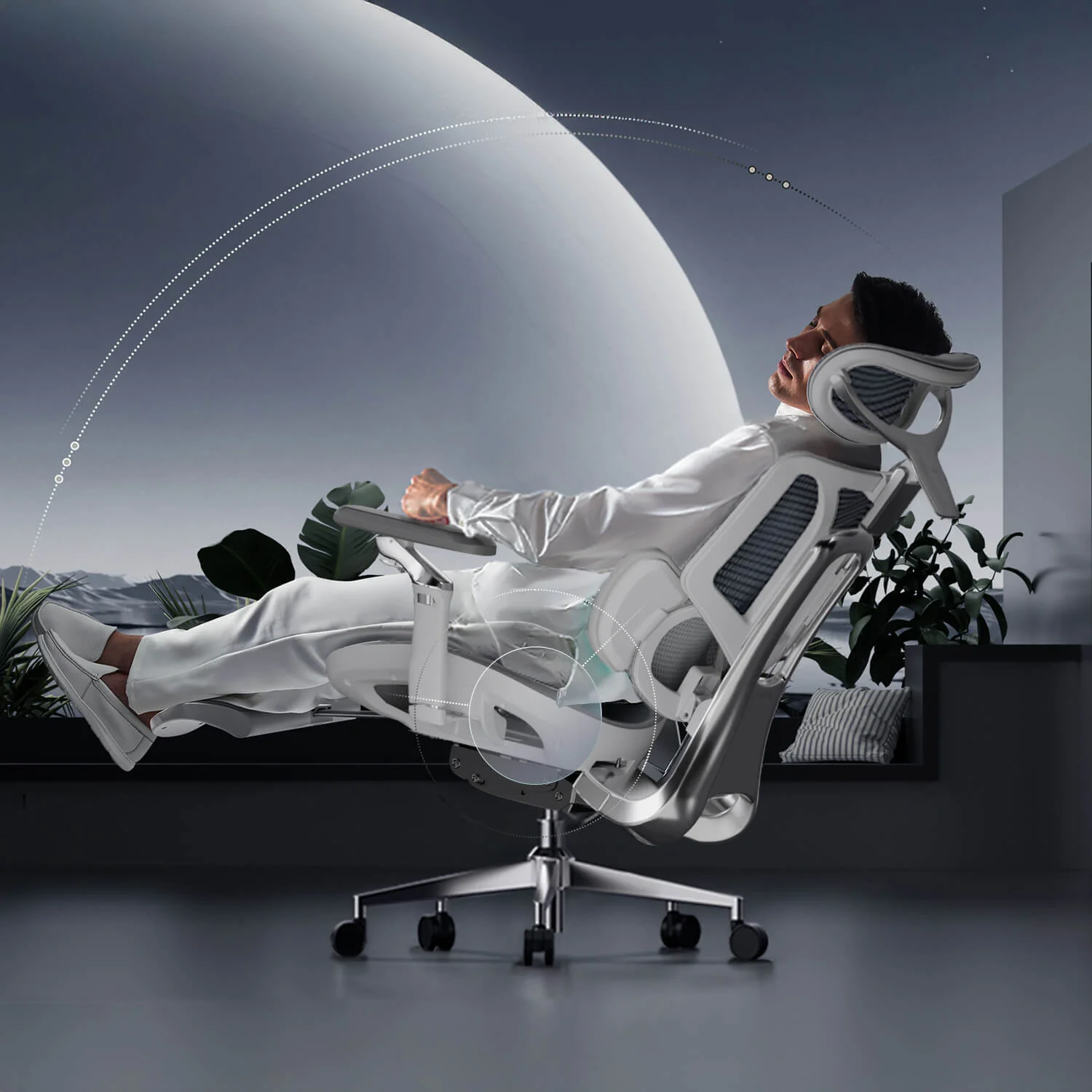 HBADA E3 Ultra Ergonomic Office Chair Futuristic - Image 16