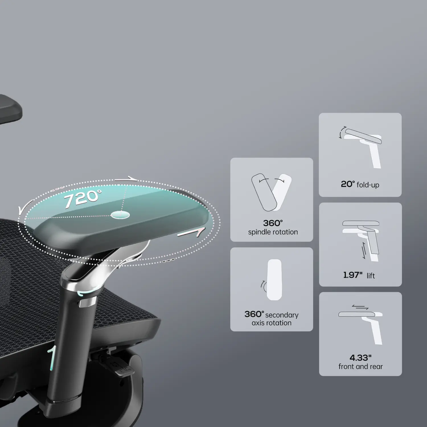 HBADA E3 Ultra Ergonomic Office Chair Futuristic - Image 22