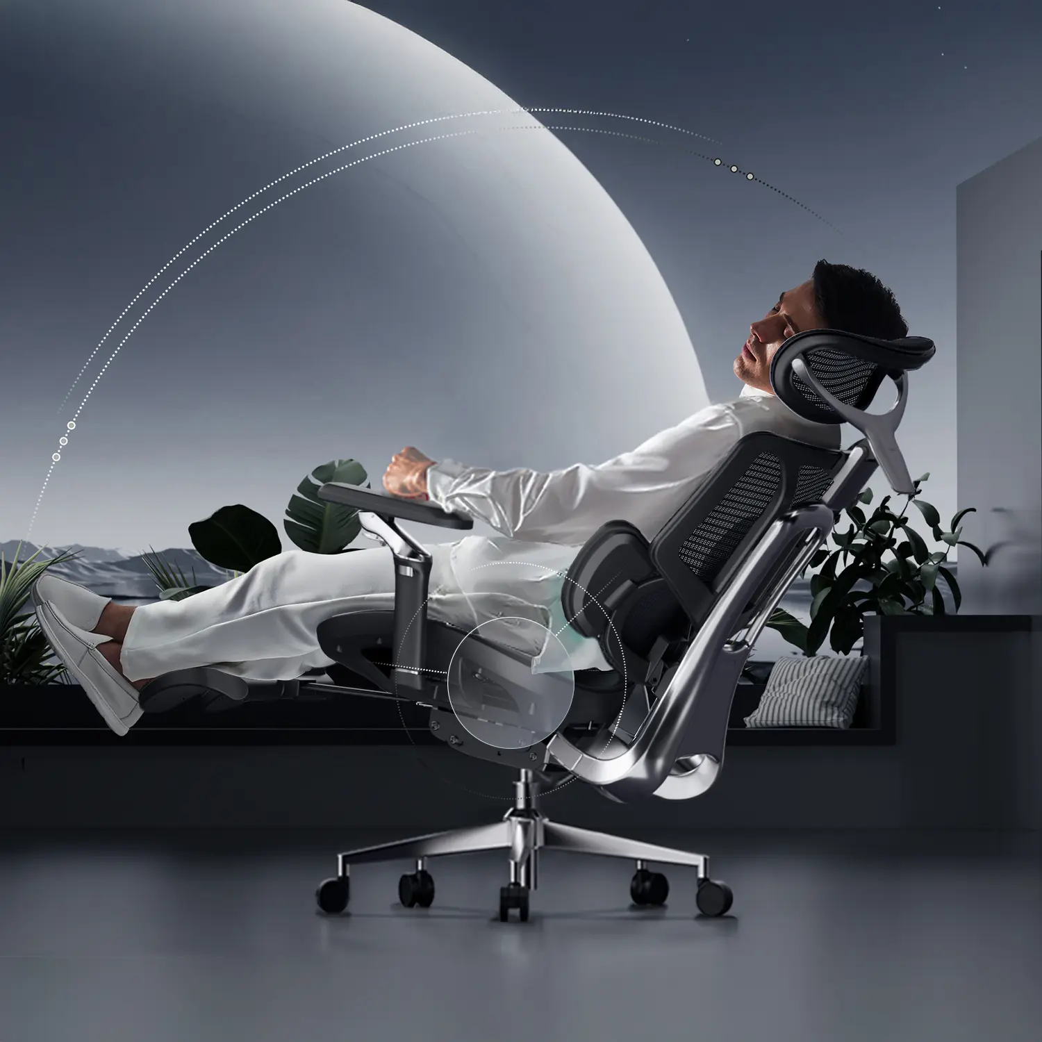 HBADA E3 Ultra Ergonomic Office Chair Futuristic - Image 23