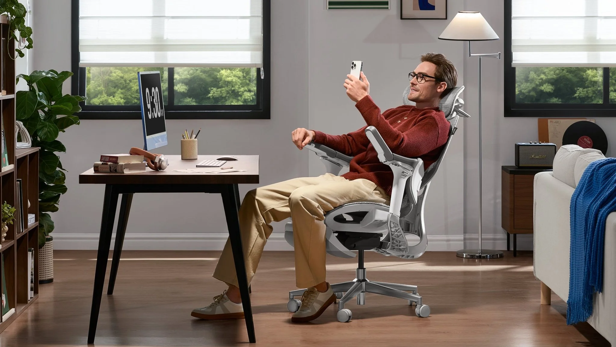 HBADA E3 Ergonomic Office Chair with Footrest For Long Hours - Image 21