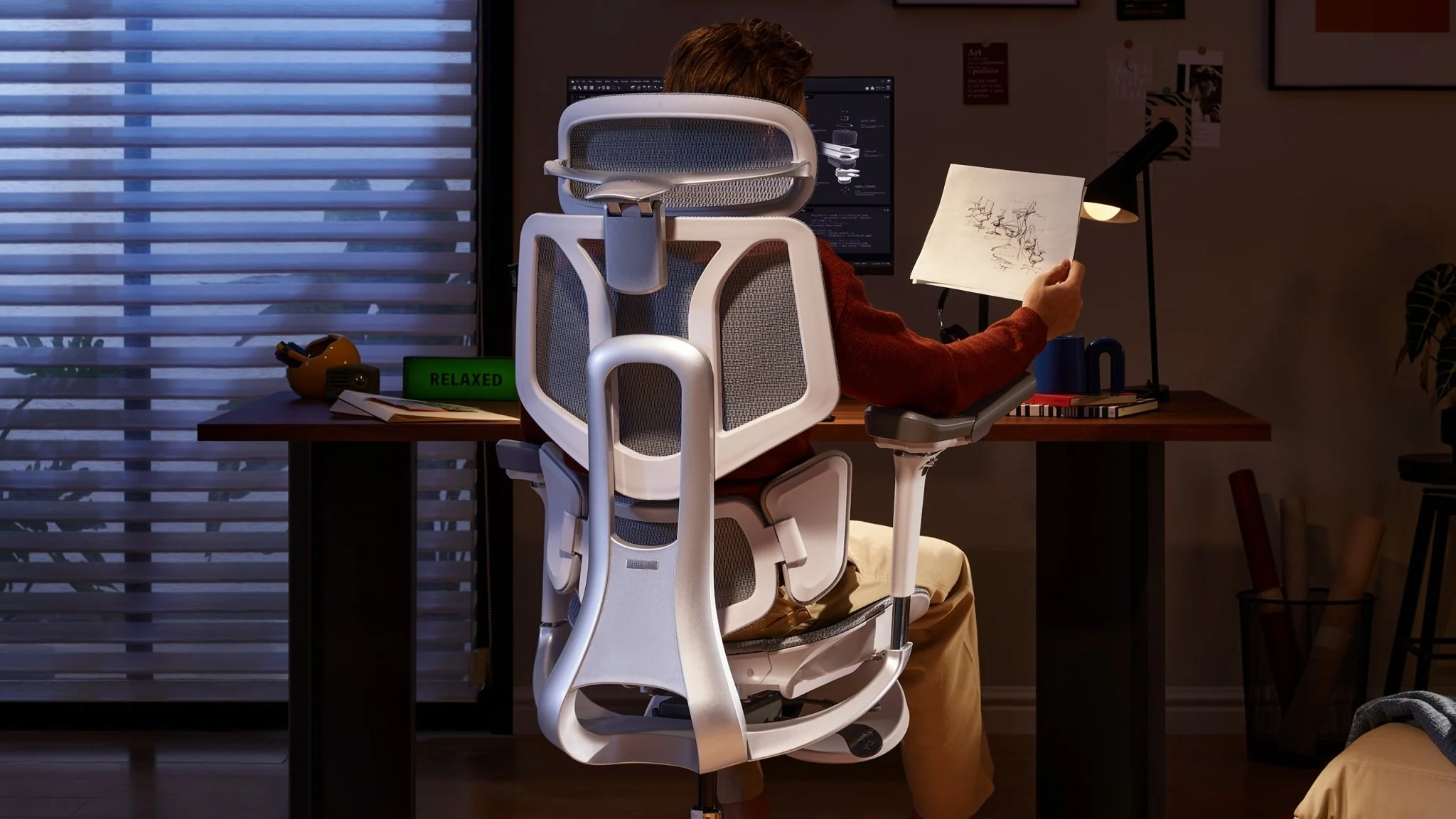 HBADA E3 Ergonomic Office Chair with Footrest For Long Hours - Image 23
