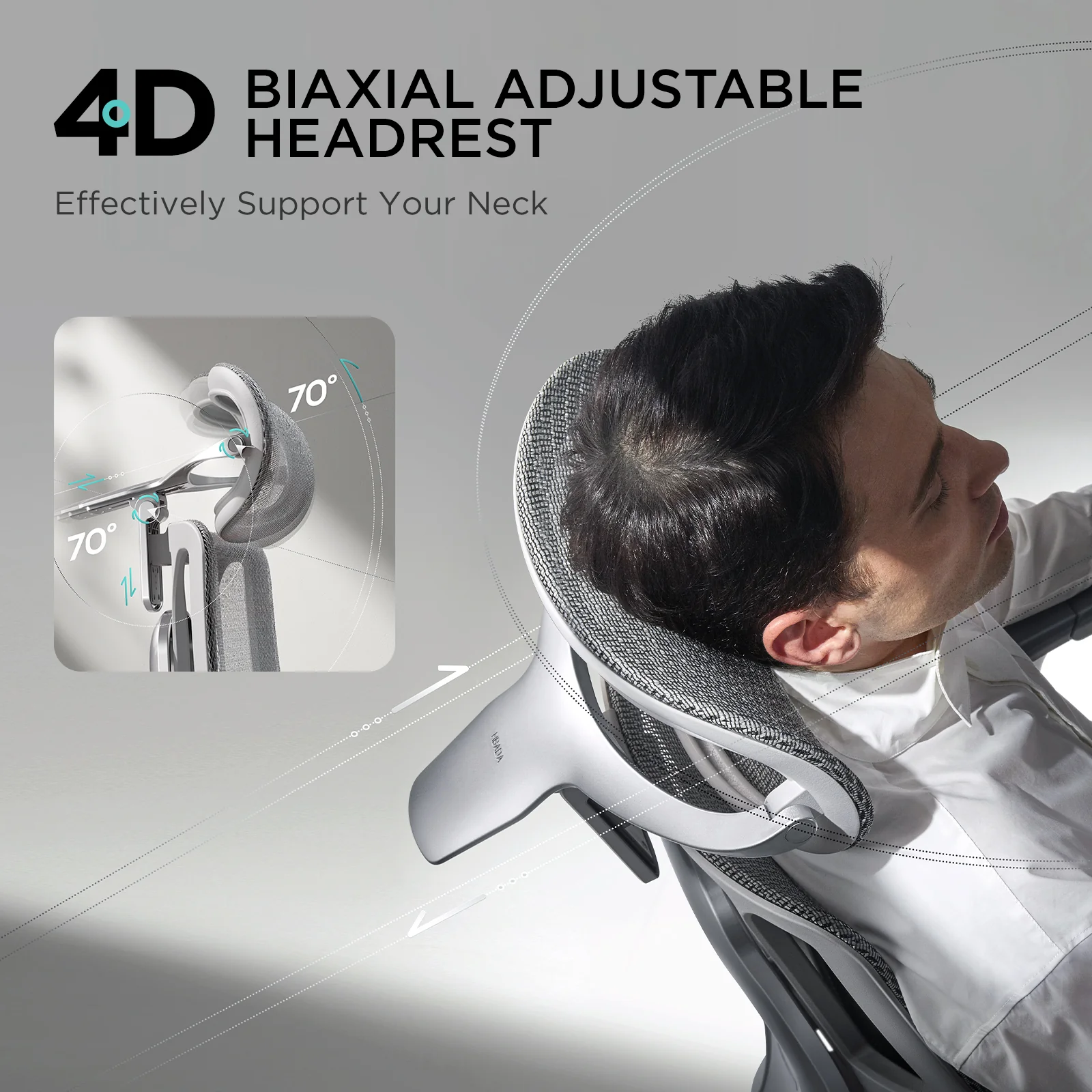 HBADA E3 Ergonomic Office Chair with Footrest For Long Hours - Image 26