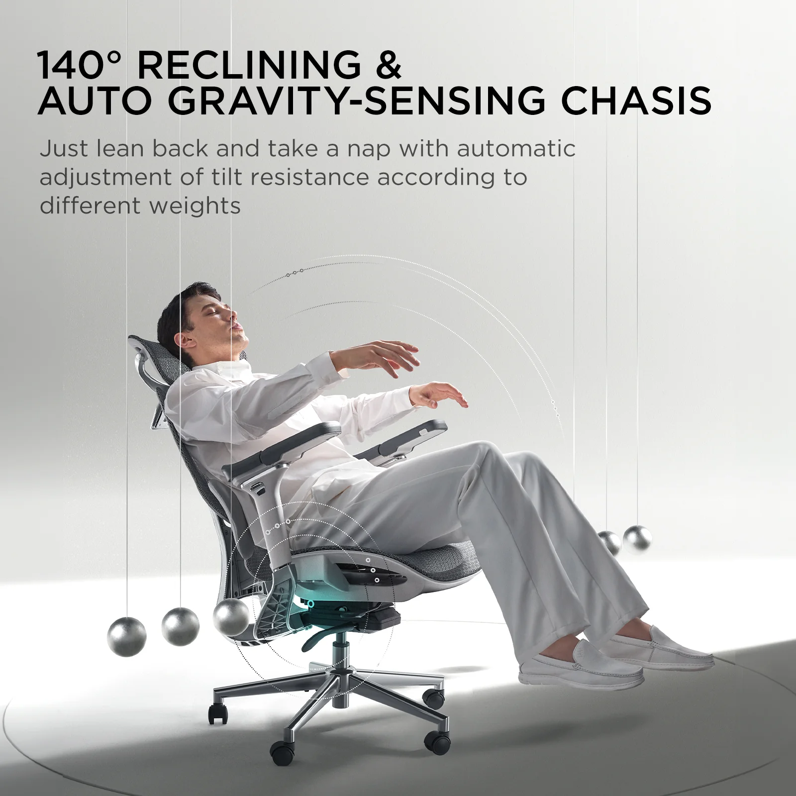 HBADA E3 Ergonomic Office Chair with Footrest For Long Hours - Image 29