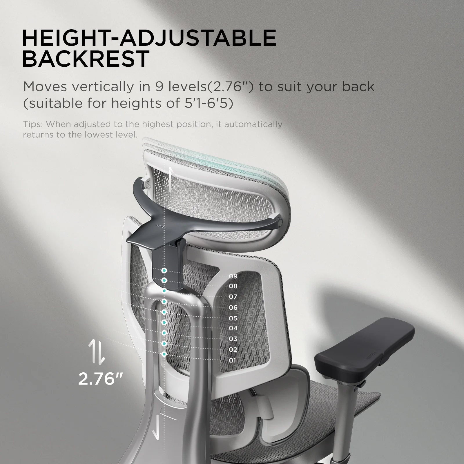 HBADA E3 Ergonomic Office Chair with Footrest For Long Hours - Image 30