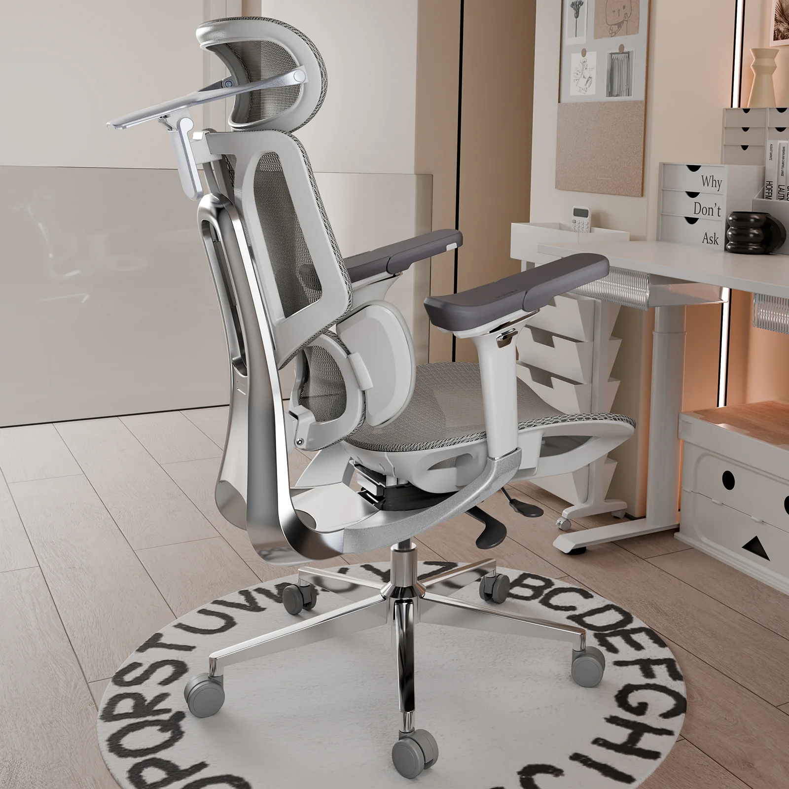 HBADA E3 Ergonomic Office Chair with Footrest For Long Hours - Image 32
