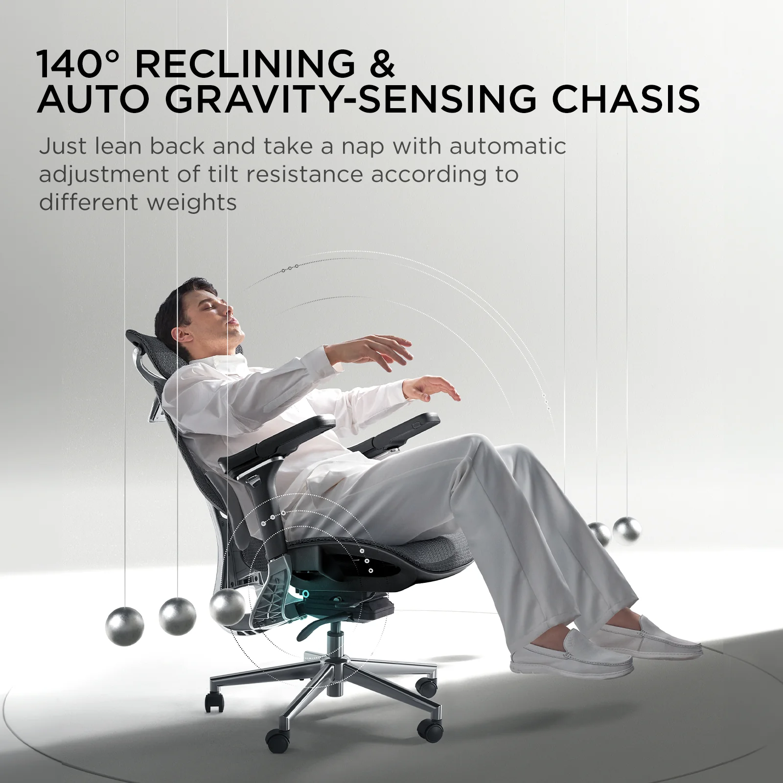 HBADA E3 Ergonomic Office Chair with Footrest For Long Hours - Image 37