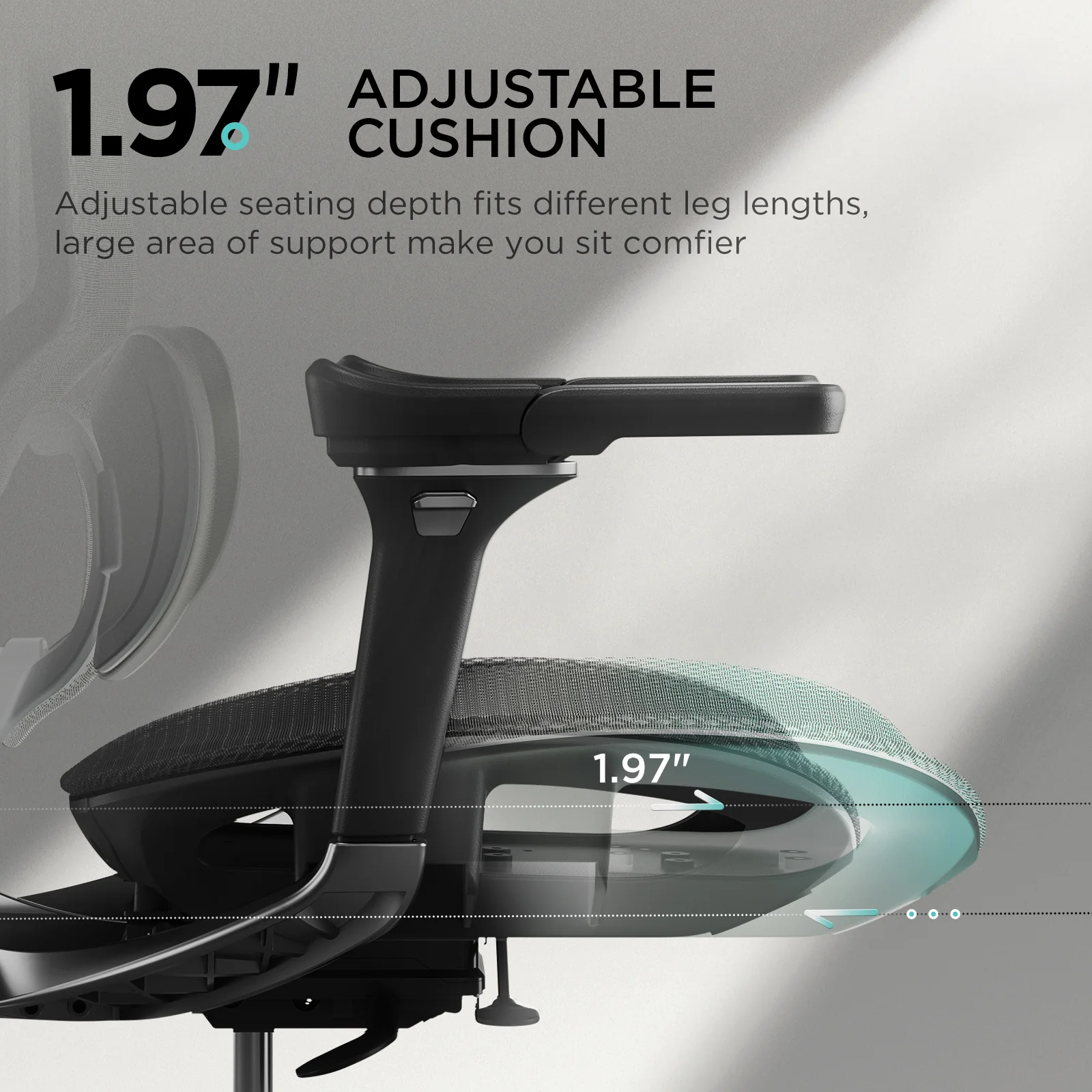 HBADA E3 Ergonomic Office Chair with Footrest For Long Hours - Image 39