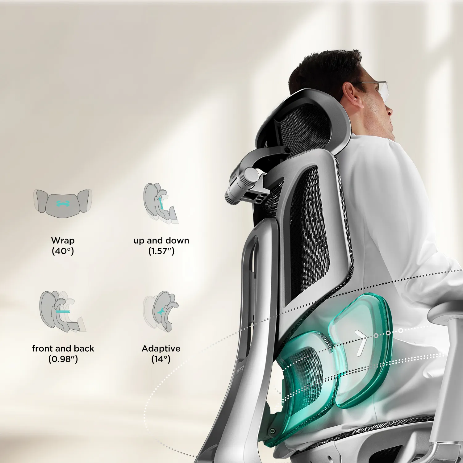HBADA E3 Air Ergonomic Office Chair - Image 19