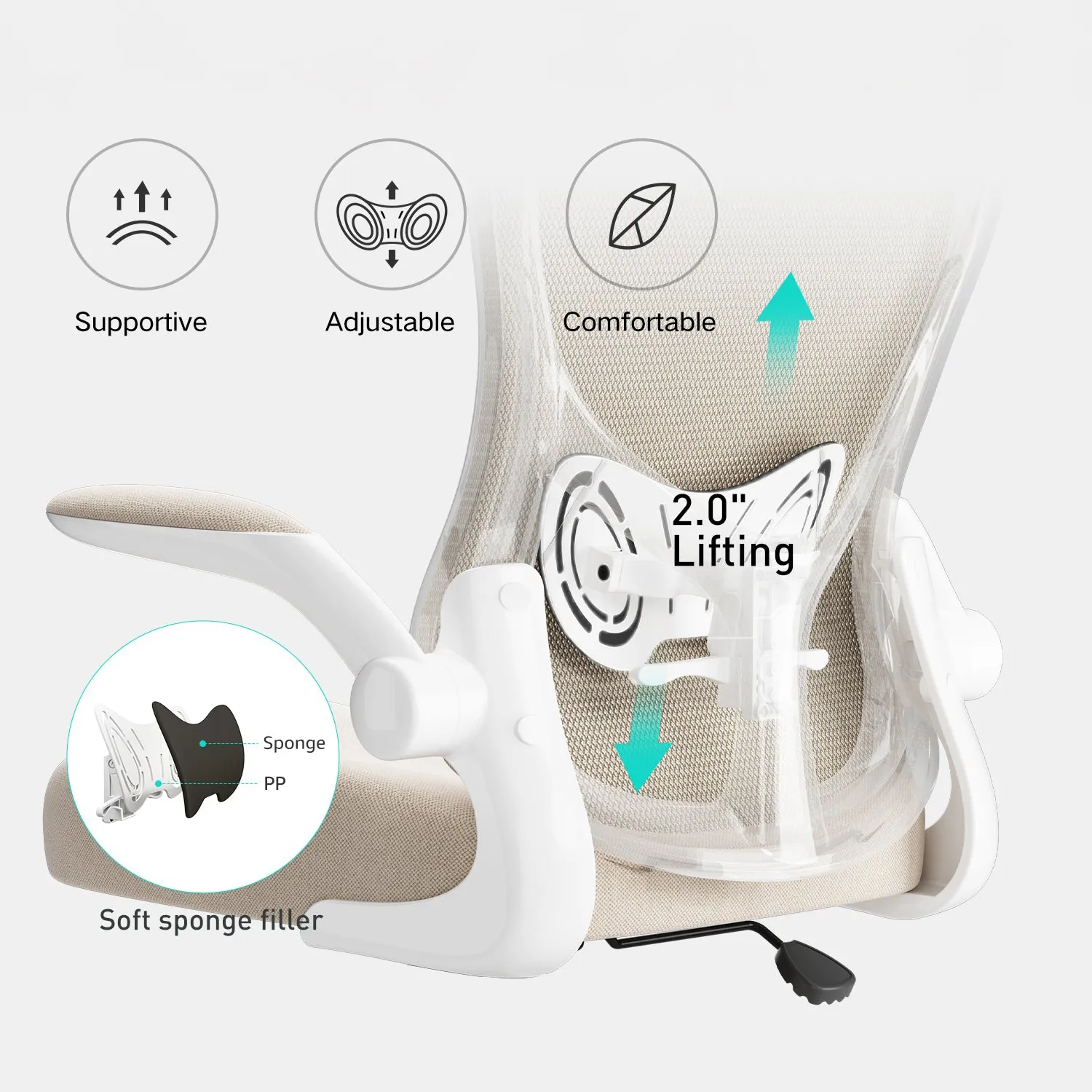 HBADA J3 Ergonomic Office Chair - Image 9
